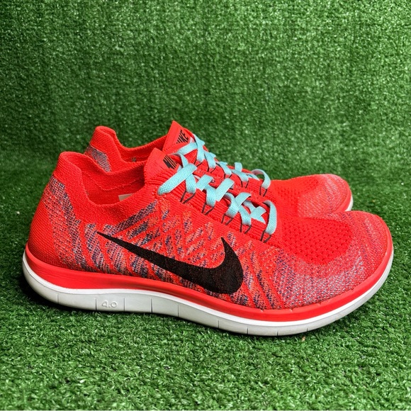 Nike Free Flyknit Women's Coral Orange Running Shoes